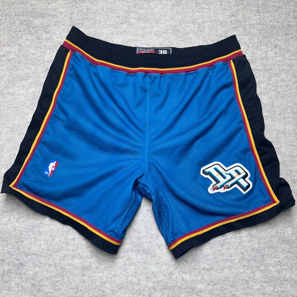 Authentic Vintage Detroit Pistons Nike NBA Basketball Shorts Blue Size 36 Mesh